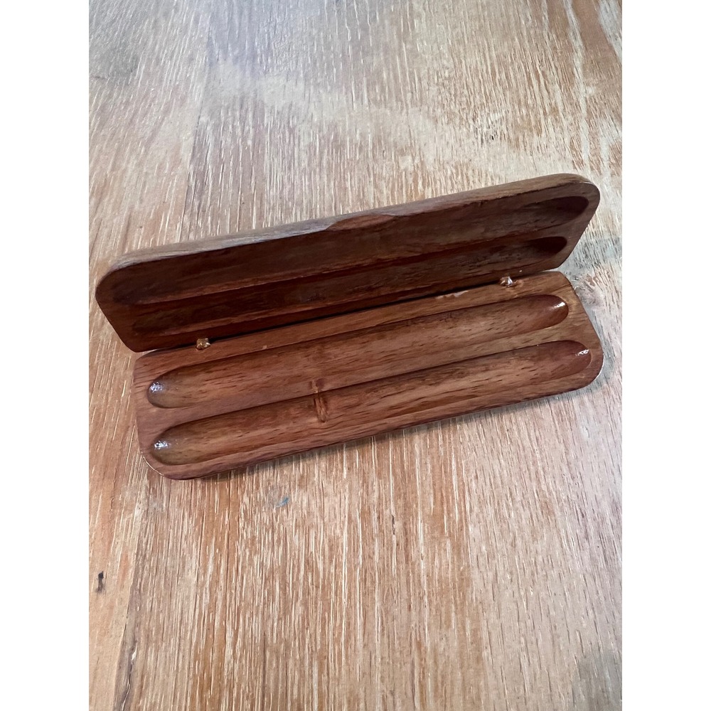 Vintage Wooden Pen Pencil‎ Case Box Holder Storage Organizer Desk Accessory